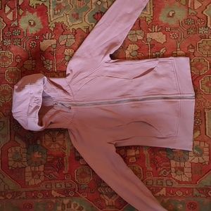 Lululemon Scuba Full Zip Hoodie Jacket Dusty Pink Sz 4